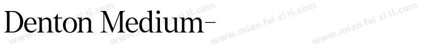 Denton Medium字体转换